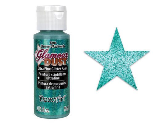 Glamour Dust Paint: 2oz Ultrafine Glitter Paint DGD01-DGD21 18 Aqua