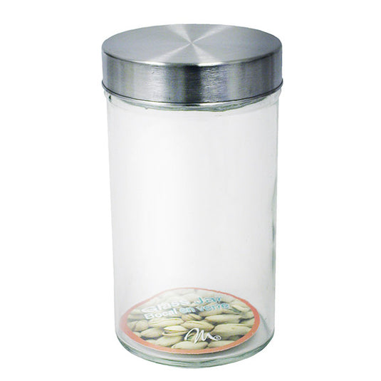 Storage Jar with Metal Lid