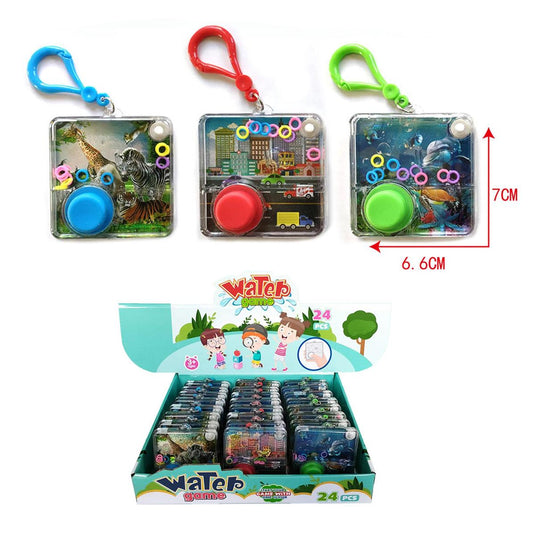 Handheld Water Game w/backpack hook, 3 Asst., 24pcs/dsp