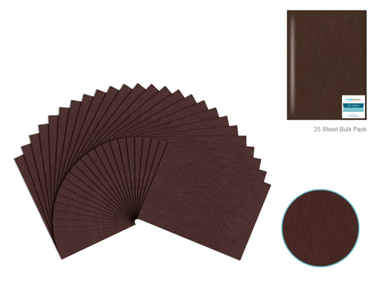 Felt Sheets: 9"x12" Premium Bar-Coded (Dark Brown)