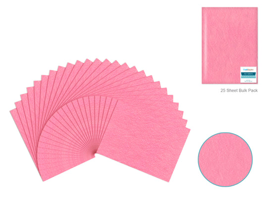 Felt Sheets: 9"x12" Premium Bar-Coded (Dark Pink)