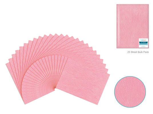 Felt Sheets: 9"x12" Premium Bar-Coded ( Light Pink)