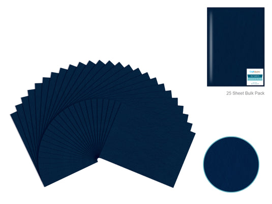 Felt Sheets: 9"x12" Premium Bar-Coded (Navy)