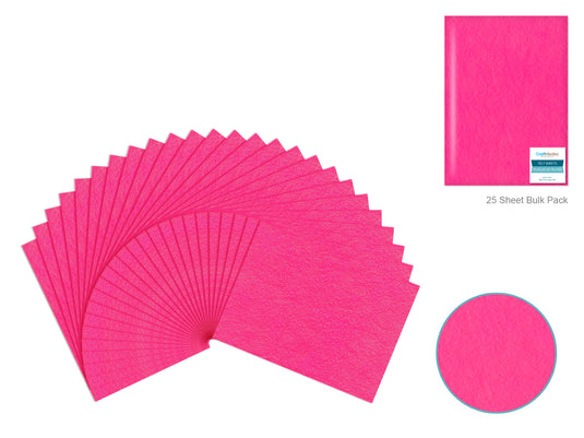 Felt Sheets: 9"x12" Premium Bar-Coded (Hot Pink)