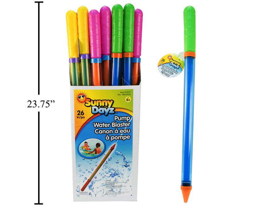 Sunny Dayz 26" Pump Water Blaster, 36pcs/PDQ, cht