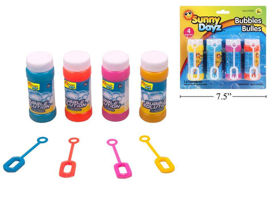 Sunny Dayz 4pk 50ml/1.7oz. Bubbles w/Wands, b/c