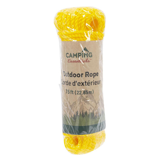 Camping Outdoor Rope, 75' x 1/4", sleeve card,