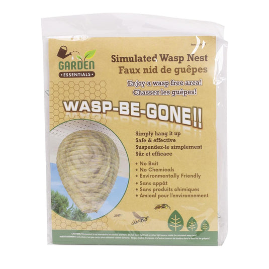 Garden E. "Wasp-Be-Gone" Simulated Wasp Nest, 8.5"x8.5;  Insert.