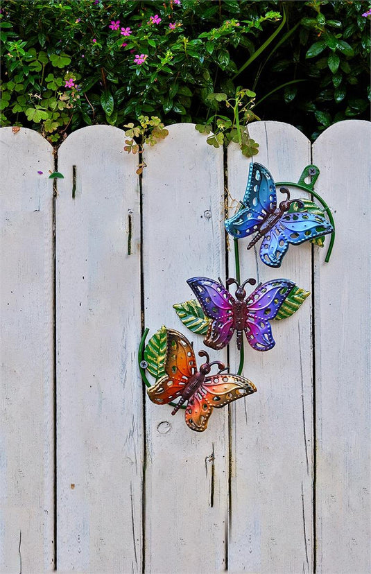 Country G. 11.5" Metal Butterfly Wall DÃ©cor, upc