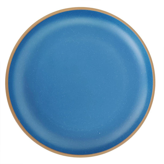 Luciano 10.75" Bamboo Fiber Dinner Plate, Blue, upc