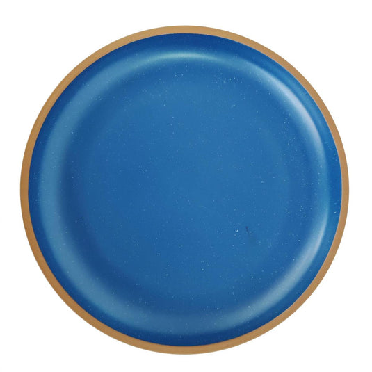 Luciano 8.3" Bamboo Fiber Dinner Plate, Blue, upc