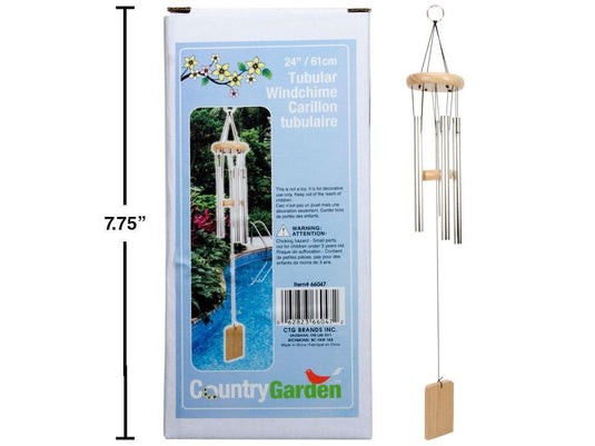 Country Garden 24" Tubular Windchime, box w/col. label