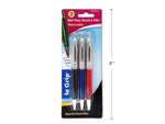 3 PK RECTRACTABLE BALL PENS, BLUE INK