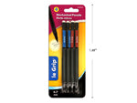 4 PK MECH. PENCILS 0.7MM WITH COLOURED CLIPS