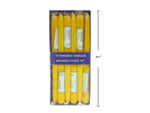 10" YELLOW TAPERED CANDLE 12/BOX