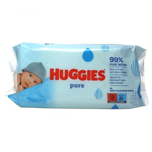 HUGGIES WIPES 56CT PURE GENTLE CLEANING