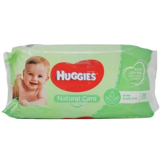 HUGGIES WIPES 56CT NATURAL CARE ALOE