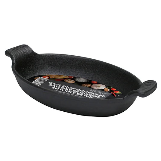 CAST IRON CASSEROLE 10IN X 6IN