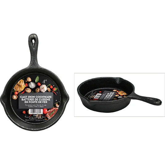 CAST IRON MINI FRY PAN 4IN