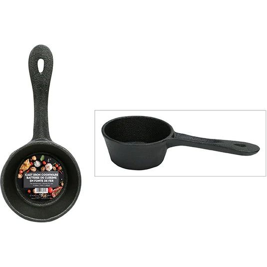 CAST IRON MINI SAUCE PAN 4IN