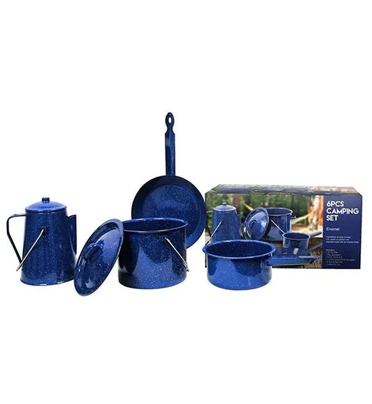 ENAMEL CAMPING SET 6PK