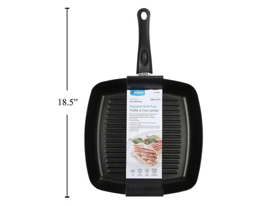 Luciano 28cm Non-Stick Skillet Pan w/ Grill Base, wrap card