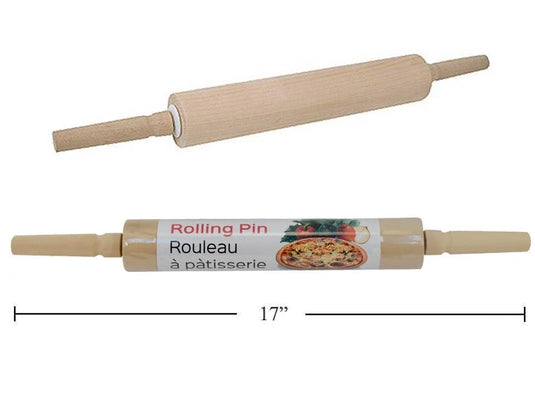 Luciano Wooden Rolling Pin, printed insert