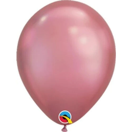 BALLOON LATEX BULK 11in 100pcs CHROME PINK