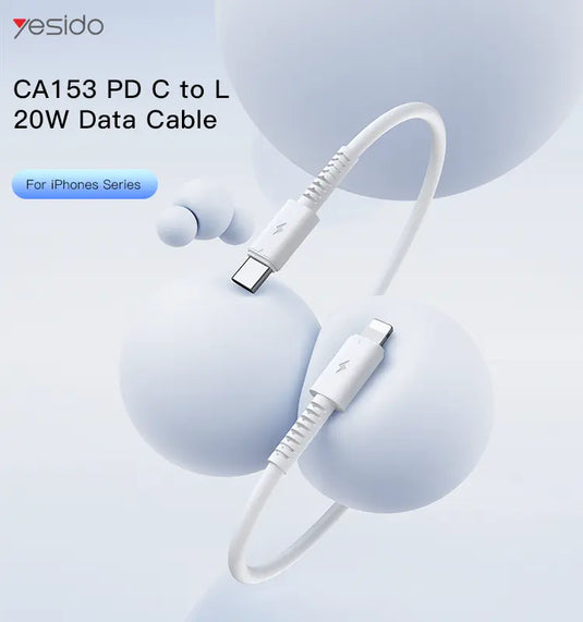 1Meter 20W PVC Cable Type-C To IP Fast Charge Data Cable