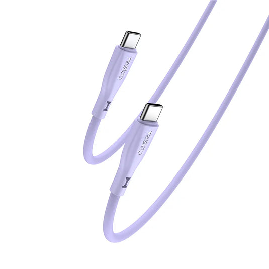 Type C to Type C PD Fast Charging Cable 60 W Liquid Silicone Data Cable