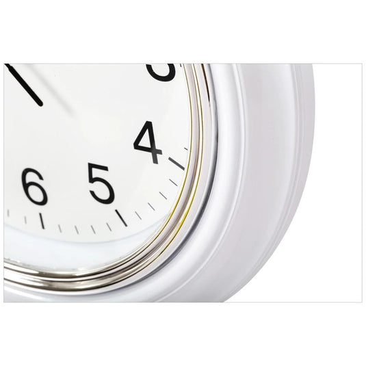 KG Aster 10" Wall Clock - White 1.5in DEEP (AZ)