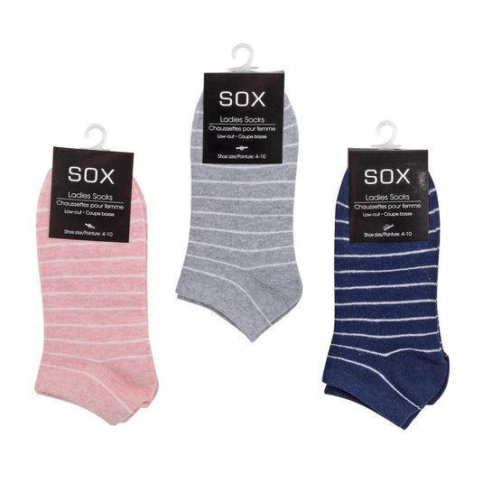 Sox, Ladies Stripe low-cut socks