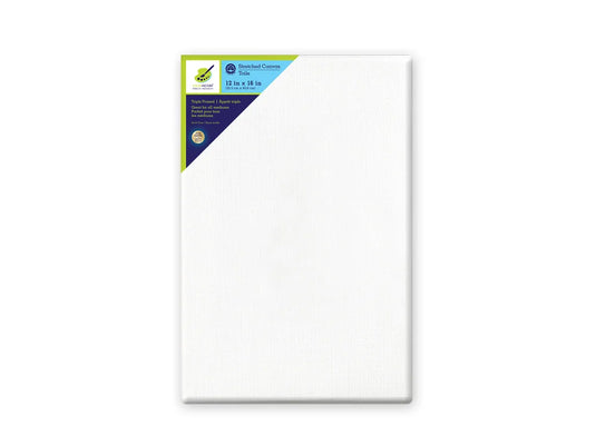 Stretch Artist Canvas: Rect. 12"x16" Primed Back-Stapled