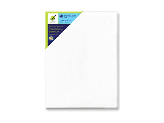 Stretch Artist Canvas: Rect. 18"x24" Primed Back-Stapled