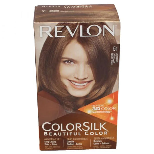 REVLON COLORSILK #51 LIGHT BROWN