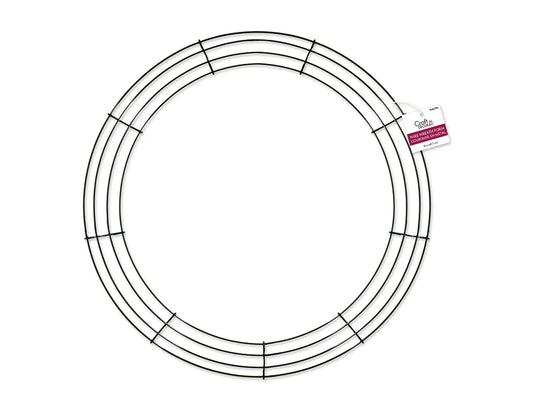 Wire Wreath Form: 18" Green 4-Ring