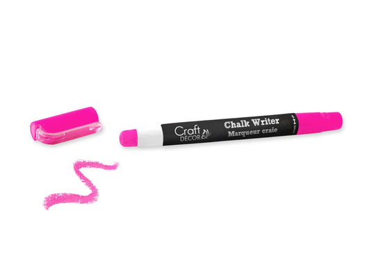 Craft Decor: Chalk Writer Blister-Carded H) Hot Pink