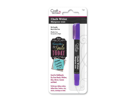 Craft Decor: Chalk Writer Blister-Carded I) Deep Purple