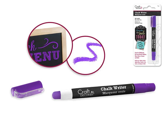 Craft Decor: Chalk Writer Blister-Carded I) Deep Purple