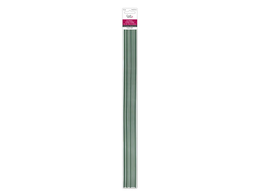 Floral Stem Wire: 16g Green 18" 12/pk