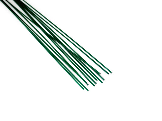 Floral Stem Wire: 16g Green 18" 12/pk