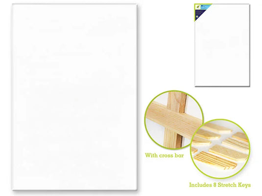 Stretch Artist Canvas: Rect. 24"x36" Primed Back-Stapled