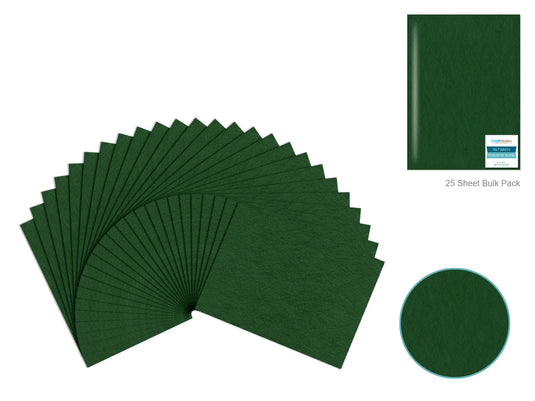 Felt Sheets: 9"x12" Premium Bar-Coded H) Hunter Green