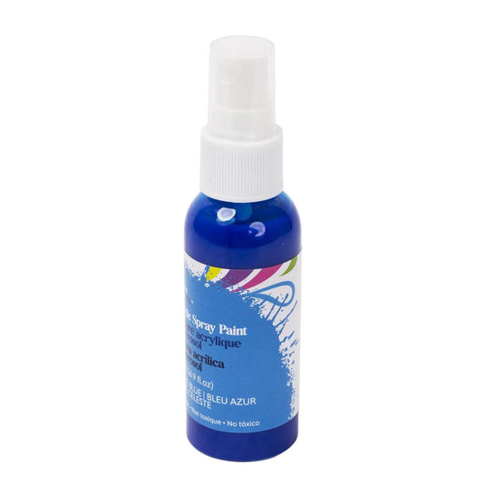 T4C, Azure Blue Acrylic Spray Paint 50ml, label+pvc hanger