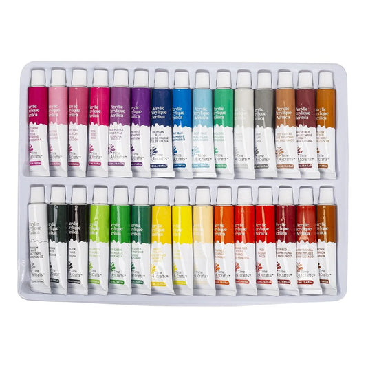 T4C, 30-Color Acrylic Paint Set 12 ml/0.4 fl.oz. each, c/b