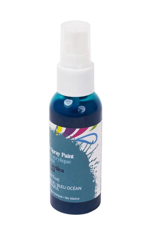 T4C, Ocean Blue Acrylic Spray Paint 50ml, label+pvc hanger