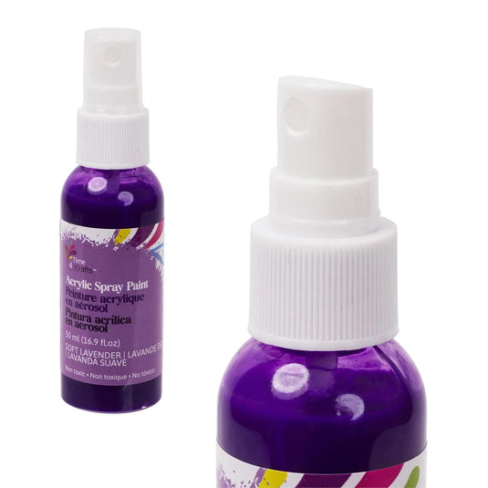 T4C, Soft Lavender Acrylic Spray Paint 50ml, label+pvc hanger