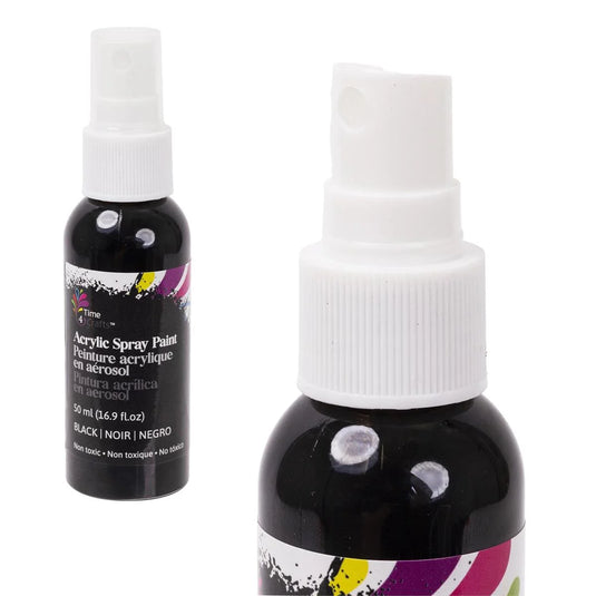 T4C, Black Acrylic Spray Paint 50ml, label+pvc hanger