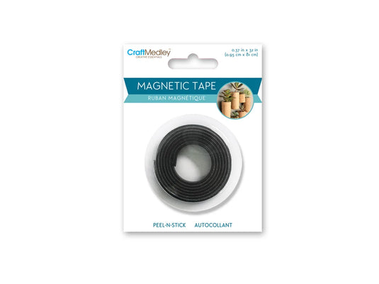 Magnetic Tape: 3/8"x32" Strip Peel-n-Stick