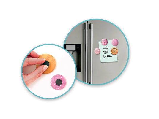 Magnetic Buttons: 8mm 22pcs/pk On Mirror